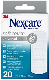 Nexcare Universal Soft Touch Pack de 20 Apositos para Herida...