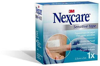7100228091 Nexcare Esparadrapo Sensível - 25mm x 5m - Cor P...
