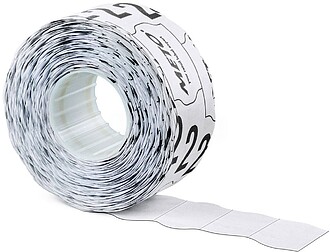 9506167 : Etiquetas meto onduladas 26x16 mm lisa adh. 2 caix...
