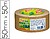 Tesa Tesapack Papel Padrão Cinta Adesiva de Papel 50mmx50m - Feito com 56% de Materiais Biodegradáveis - Papel Proveniente de Florestas Certificadas FSCTM - Cor Marrom 58291-00000-01 - imagem 1