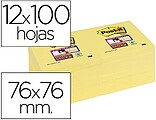 Bloco de notas adesivas post-it super sticky 76x76 mm com 12 blocos amarelo canário Bloco de notas adesivas post-it super sticky 76x76 mm com 12 blocos amarelo canário 70005197887