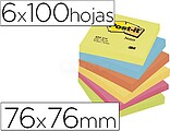 Bloco de notas adesivas post-it neon. 76 x 76 mm Bloco de notas adesivas post-it neon. 76 x 76 mm 7100296019