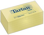 Tartan Pack de 12 Blocos de 100 Notas Adesivas Reposicionáveis - 76x76mm - 100% PEFC - Cor Amarelo Claro 7100296531