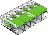 Ligador Rápido C/ Patilha 5 Condutores 0.2-4 mm² 25x WAGO 221-425