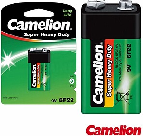 G-6F22-BP1G : PILHA ZINCO-CARVÃO 9V/6LR61 400MA 1X BLISTER ...