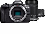 Câmara reflex Canon EOS R100 + RF-S 18-45 IS STM + RF-S 55-210 f/5-7.1 IS STM 24.1MPX preta 6052C023