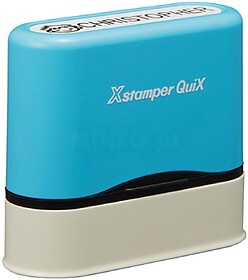 Carimbo Objetos Personalizável Name Stamp Pack Azul Carimbo...