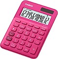 Calculadora de Escritório Casio MS-7UC 10 Dígitos - Duplo Zero - Marcadores de Vírgula 3 Dígitos - Teclas Simultâneas - Alimentação Solar e Pilhas - Cor Fúcsia