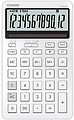 Casio JW-200DQ Calculadora de Secretária Compacta com Ecrã LCD de 12 Dígitos - Cálculo de Impostos, Percentagens, Raiz Quadrada etc... - Alimentação Solar e Pilhas - Cor Branca JW-200DQ-WE