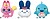 Peluche aleatório Banpresto Tamagotchi mascote peluche Tamagotchi Paradise Evol.2 PZ69574P - imagem 1
