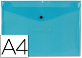 Bolsa porta documentos liderpapel com mola din a4 azul Bolsa porta documentos liderpapel com mola din a4 azul DS15