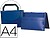Pasta Porta Documentos Beautone Polipropileno DIN-A4 Azul -Com Asa 034862 - imagem 1