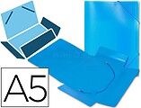 Pasta de Elasticos em Polipropileno Liderpapel A5, Azul 034972