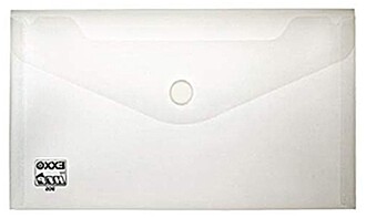 Envelopes plastico 125x225mm transparentes fecho velcro Pack...