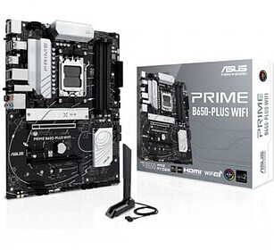 Placa-Mãe Asus Prime B650-PLUS WiFi AMD5 4x DDR5 - WiFi, Bl...