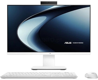 Asus All-in-One Intel Core 5 210H 27” FHD - 8GB DDR5 - 512GB SSD - Sem Sistema Operativo - Cor Branca + Teclado QWERTY (ES) e Rato V470VA-WPE0200