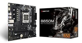 B650MT : PB BIOSTAR B650MT M-ATX Skt AM5 DISPLAYPORT HDMI 2x...