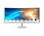 Msi Monitor Pro MP341CQW 34” Curvo. 3440 X 1440 Uwqhd. 100HZ. Blanco 9S6-3PB2CT-009