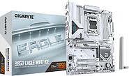 GIGABYTE B850 EAGLE WIFI7 ICE Placa-mãe - Processadores AMD Ryzen série 9000, VRM digital de 8+2+2 fases, até 8200 MHz DDR5 (O.C.), 1x M.2 PCIe 5.0 + 2x M.2 PCIe 4.0, Wi-Fi 7, LAN 2.5 GbE, USB 3.2 Gen 2 9MB85GL7E-00-G10
