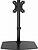 VISION SUPORTE DE SECRETÁRIA INDEPENDENTE PARA MONITORES - PRETO - Adequado para ecrãs planos entre 13 e 32” com padrões VESA de 75x75 ou 100x100, utilizados na maior parte dos monitores de computador. Aço preto mate. Articulação dupla. Altura da col - imagem 1