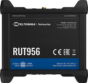 RUT956200000 : Teltonika RUT956 4G/LTE Industrial Router (Qu...