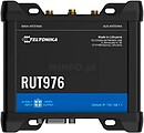 Teltonika Router 5G RedCap Industrial - 4 portas Ethernet RJ45 Fast Ethernet - Dual SIM 5G RedCap até 233Mbps - 3x Entrada + 3x Saida Digital + RS232 + RS485 - Wi-Fi 802.11b/g/n 2.4GHz - Posicionamento GNSS TK-RUT976