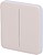 Painel táctil para interruptor de luz dupla - Compatibilidade com AJ-LIGHTCORE-2G - Retroiluminação LED - Painel táctil sem contacto - Cor marfim - Ajax - LightSwitch SoloButton AJ-SOLOBUTTON-2G-IVO - imagem 1