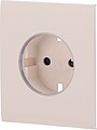 AJ-CENTERCOVER-SMART-IVO : Cobertura central para ficha inteligente e tipo F - Compatível com AJ-OUTLETCORE-SMART - Indicador LED do estado da tomada e do consumo de energia - Botão tátil para controlo manual - Feedback LED - Cor marfim