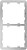 Estrutura vertical para dois interruptores - Compatível com 2 x AJ-SIDEBUTTON-...-VERT- - Ajax - LightSwitch Vertical Frame (2 seats) AJ-FRAME-2-VERT - imagem 1