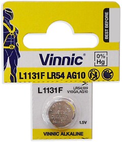 LR1130 : Pilha 1,5V Alcalina LR54/SG10/G10/189/LR1130/V10GA
/...