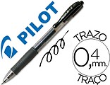 Pilot de Gel G2 Rollerball Retráctil - Recarregável - Ponta de Bola Redonda 0.7mm - Traço 0.32mm - Grip Ergonómico - Cor Preta