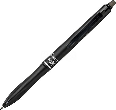Estilete Pilot Frixion Ball Plus Apagável - Ponta de 0,7mm e Traço de 0,35mm - Recarregável - 80% de Plástico Reciclado - Cor Preta BLRT-FRPLS7-B