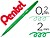 Marcador/ pincel pentel touch para caligrafia cor verde Marcador/ pincel pentel touch para caligrafia cor verde SES15C-D - imagem 1