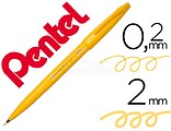 Marcador/ pincel pentel touch para caligrafia cor amarelo Marcador/ pincel pentel touch para caligrafia cor amarelo SES15C-G