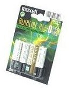 Pilhas Alcalinas Maxell AA LR06 1,5V Pack 4 LR06-B4 MXL