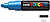 Marcador de Pintura Posca PC-8K - Ponta Biselada Acrílica 8mm - Tinta à Base de Água - Não Permanente - Resistente à Luz - Inodoro - Ideal para Sinalização e Decoração - Azul Metálico - imagem 1