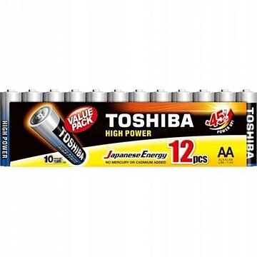 Toshiba/ Dynabook Pack 12 Pilhas AA Toshiba High Power Alcalinas 1.5V R6ATPACK12