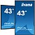 iiyama LH4341UHS-B2 pantalla de señalización 108 cm (42.5”) LCD 500 cd/ m² 4K Ultra HD Procesador incorporado Android 8.0 18/7 MONITOR IIYAMA 43” 3840X2160, 4K UHD IPS PANEL, 1% HAZE, LANDSCAPE AND PORTRAIT MODE, SPEAKERS 2X 10W, VGA, 3X H - imagem 1