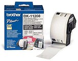 Brother DK11208 - Etiquetas Originais Pré-cortadas de Direção Grandes - 38x90 mm - 400 Unidades - Texto preto sobre fundo branco