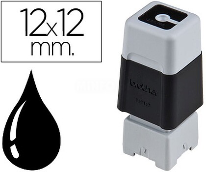 PR1212B6P Conjunto Brother PR1212B6P de 6 Carimbos de Selo Originais - 12x12mm - Preto