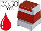 Conjunto Brother PR3030R6P de 6 Selos de Impressão Originais - 30x30mm - Cor Vermelha