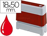 Conjunto Brother PR1850R6P de 6 Selos de Envio Originais - 18x50mm - Cor Vermelha