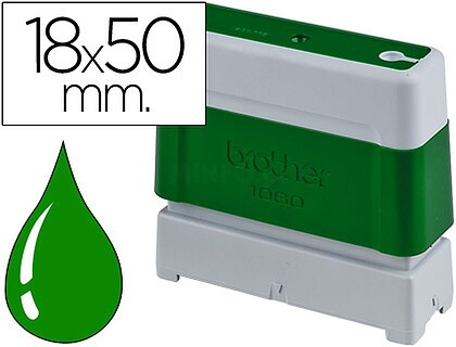 PR1850G6P Brother PR1850G6P Pacote de 6 Molduras de Selos Originais - 18x50mm - Cor Verde