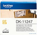 Brother DK11247 - Etiquetas Originais Pré-cortadas para Envios Grandes - 103x164 mm - 180 Unidades - Texto preto sobre fundo branco