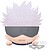 Pelúcia Banpresto Jujutsu Kaisen Satoru Gojo deitado BP18928 - imagem 1