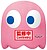 Peluche banpresto pac - man super big plush pinky 31cm BP29118P - imagem 1