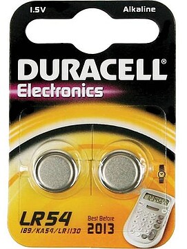 PILHA DURACEL.ESP.ELECTR.LR54 -54K2