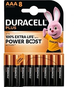 DPBLR3B8 Pacote de 8 Pilhas AAA Duracell Plus Power Boost DP...