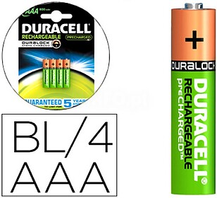 81241741 : PILHA DURACELL RECARREGÁVEL STAYCHARGED AAA 800 ...