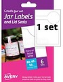 Avery - A6 Jar Labels HJJ03 (rectangular+seal 1x) SS46848